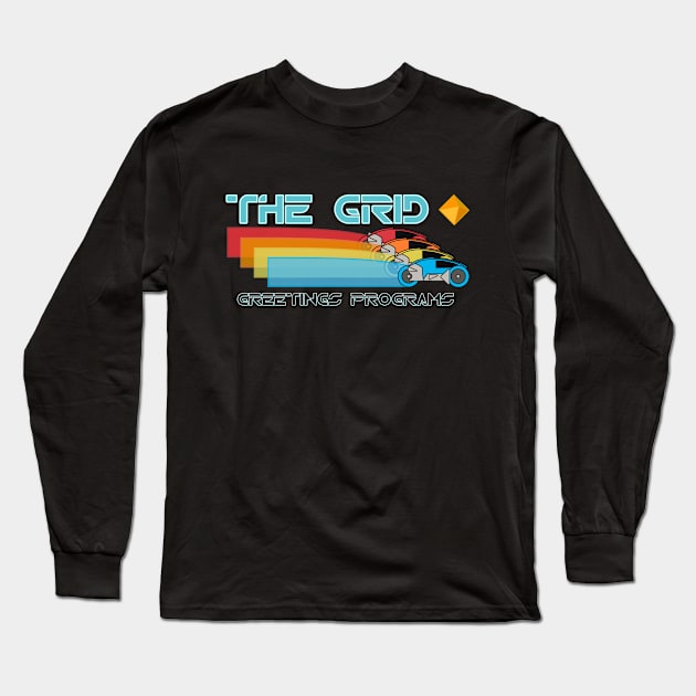 Grid Life Long Sleeve T-Shirt by wanderlust untapped